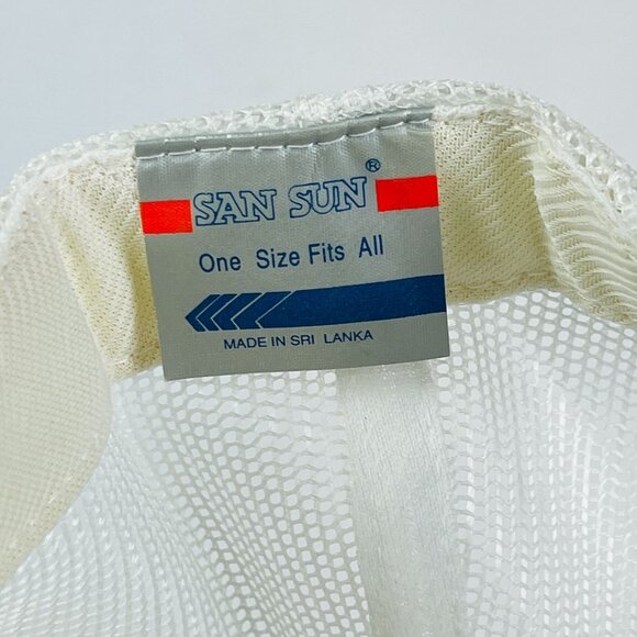 Vintage san Sun Souvenir Florida 1998 Beige Snapback Trucker Adjustable Ball Cap - Picture 4 of 5